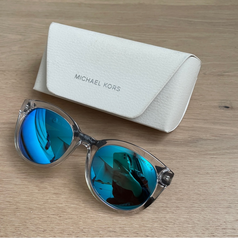 Michael Kors Blue Reflective Sunglasses